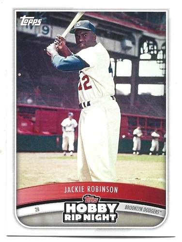 Jackie Robinson 2025 Topps Hobby RIP Night #8 Brooklyn Dodgers