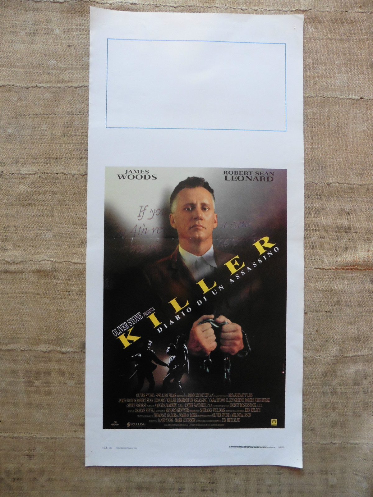 Locandina originale film Killer - Diario di un assassino (1995) - Regia di Tim Metcalfe