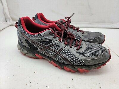 Asics Gel Sanoma 2 Men&#039;s Athletic Trail Running Shoes Size 14 Black/Gray/Red |