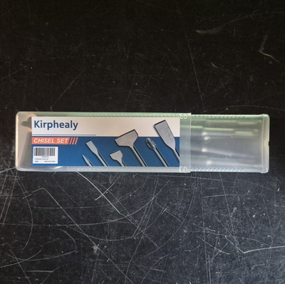 kirphealy CHISEL SET Metal Chisel Set for Drill Cutting, 5pcs, Silver