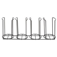 HUBERT Wire Four Cup/Lid Holder - Black