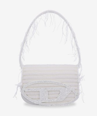 Diesel 1DR Shoulder Bag - Off White / X08396P4728T1003 Black