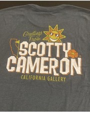 Scotty Cameron Greetings From California Gallery T-Shirt Large New In Bag Maroon