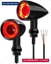 Motorcycle Bullet 48 LEDs Rear Turn Signal Light SMD Blinker Indicator Fit for H