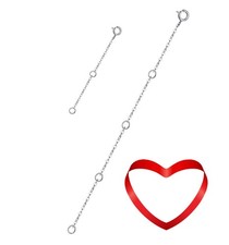 2 inches, 5 A Sterling Silver 5"  2" Rolo Chain Necklace Extender