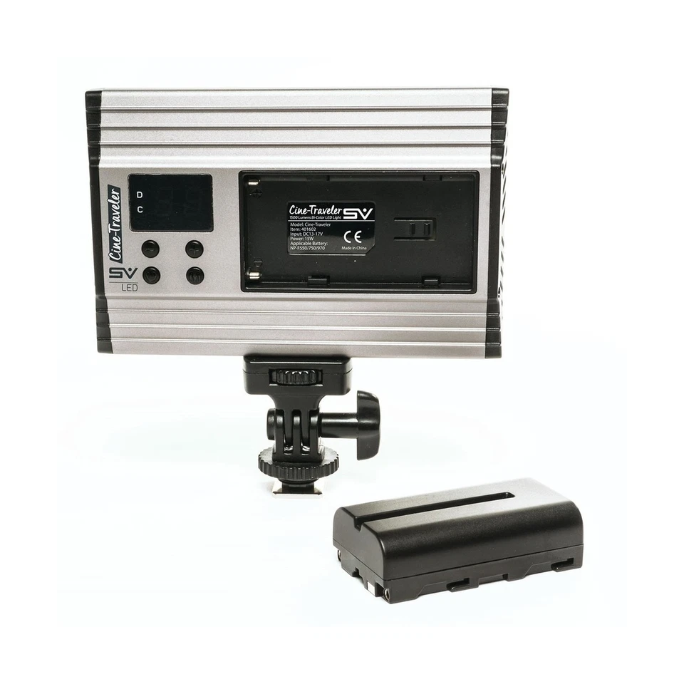 Smith-Victor Cine-Traveler Bicolor 1500 Lúmenes Kit de Luz LED para Cámara con... Foto 3 de 4