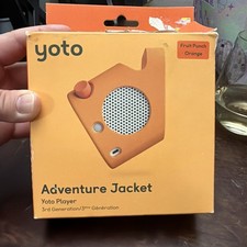 Yoto Adventure Jacket 3rd Gen - Fruit Punch Orange Silicone Carry Case Open Box