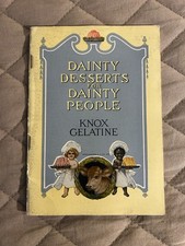 Livre de recettes vintage Knox gélatine 1924 desserts délicats pour personnes délicates