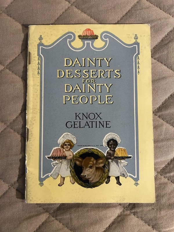 Dainty Desserts For Dainty People Vintage Knox Gelatine 1924 Recipe Book