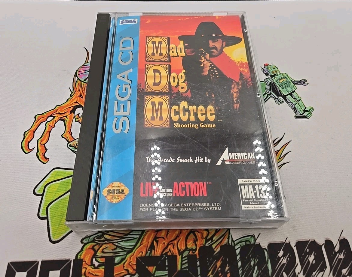 Mad Dog McCree – Sega CD (Complete in Case) Tested & Working
