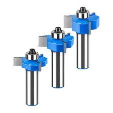 Router Bit for T Slot Rabbet Cutting 12mm Shank 36mm Dia Carbide Tipped 3 Wing