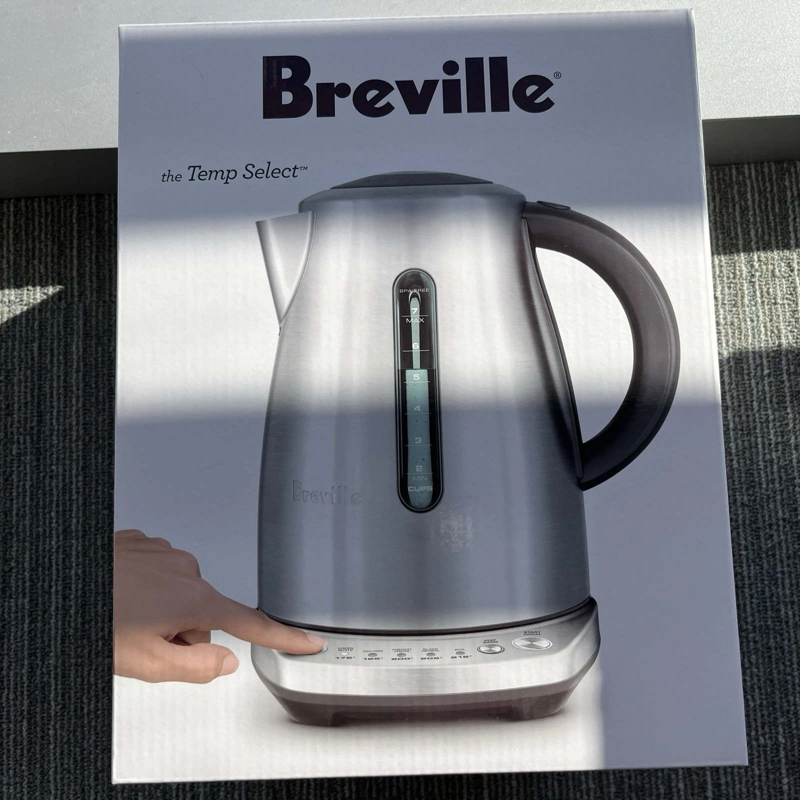 Breville Temp Select Electric Kettle BKE720 1.7L – New Open Box, Unused
