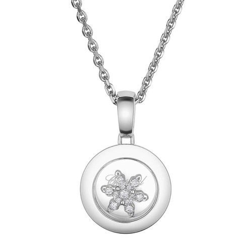 Chopard Happy Snowflakes Pendant 18k white gold, diamond (105211)