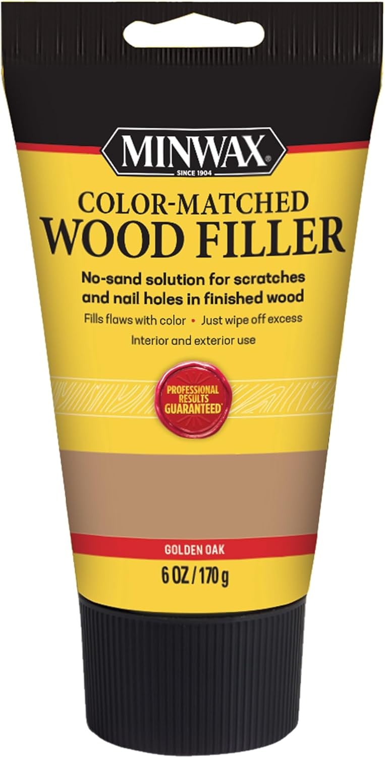 Minwax Color Matched Wood Filler Repair No Sanding Solution - Golden Oak - 6oz 1990₽