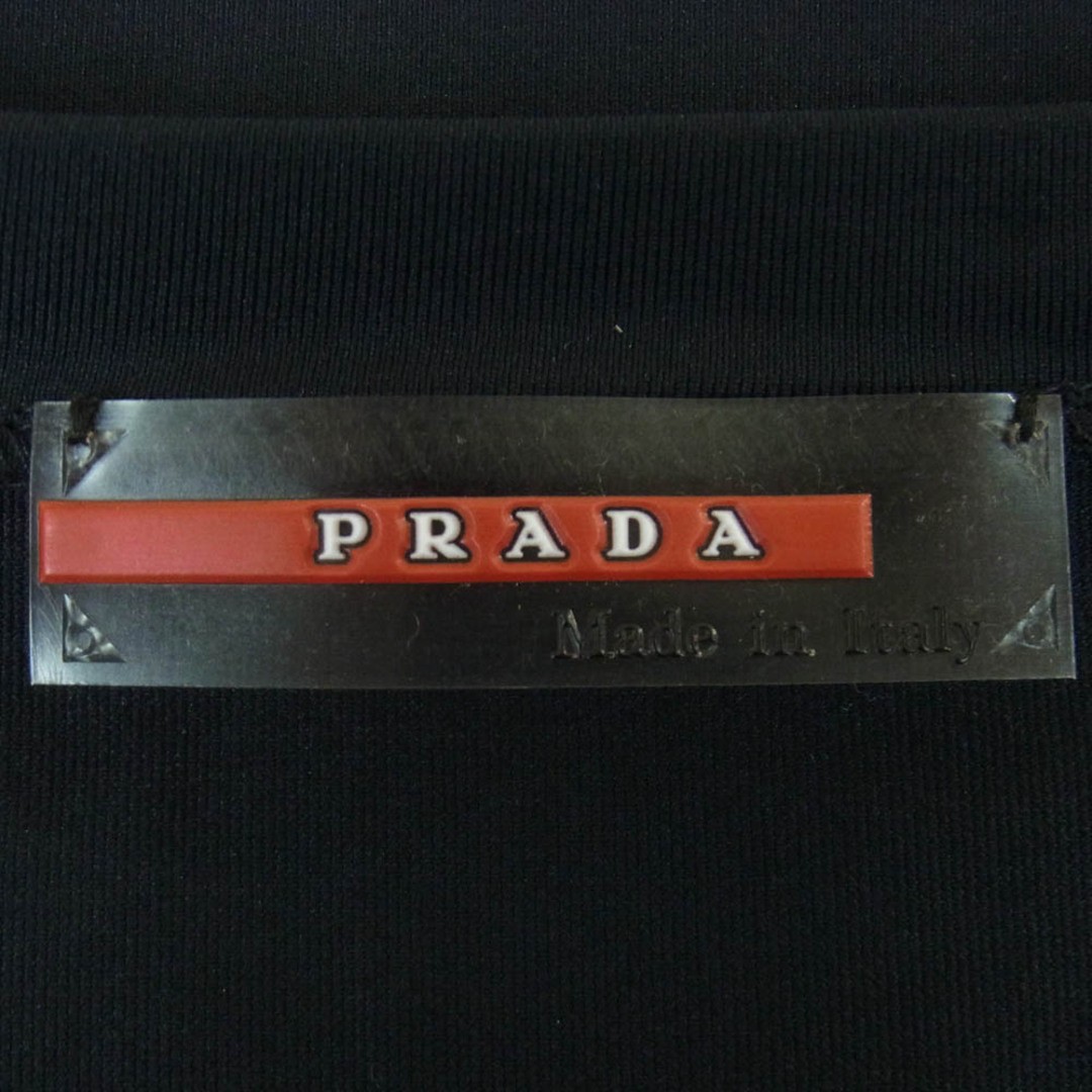 PRADA Sports Back Zip Pocket Rubber Logo Short Sleeve T-shirt Dark Used LIFE-0 thumbnail 4