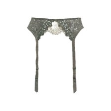 NWT Victoria's Secret Designer Collection Garter Belt Moss Lace M/L MSRP 158