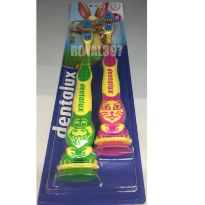 Dentalux Toothbrushes - Soft Medium Hard Classic Professional & Kids Twin Pack