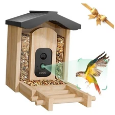 Bird Feeder with Camera, Smart Bird Feeder for Outdoors, Wild Birds Gable