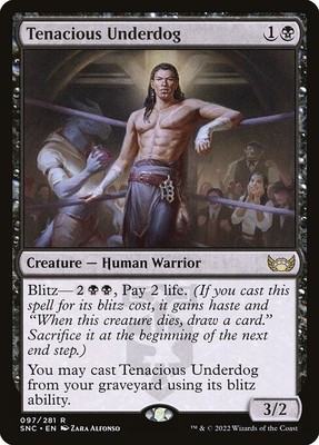 [MTG] Tenacious Underdog (097) (SNC) NM