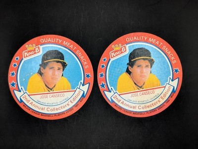 (2) JOSE CANSECO 1989 King B Discs 2nd Annual Collector's Edition #17 of 24