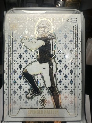2024 Panini Phoenix - Contours Spencer Rattler #CON-SRR Lazer (RC) Saints