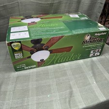 Hunter 54-Inch Redington IV Outdoor Ceiling Fan Hunter Ridgefield 5 Minute Fan 44” New Bronze Indoor Ceiling Fan w/ Light NEW