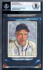Eddie Stanky Beckett BAS Signed 1950 Bowman Autograph
