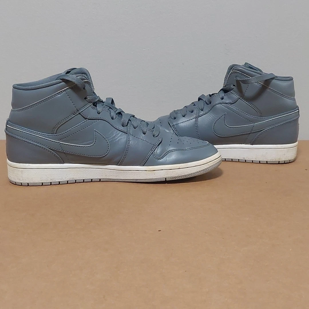 Jordan 1 Retro Mid Cool Grey (2015) - Size 9.5 ( 554724-031 ) Nike Air Jordan 1 Mid Cool Grey 554724-031 Men main image 4