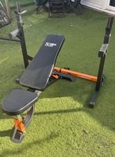 Mirafit Adjustable Weight Bench & Adjustable Squat/bench Rack Rrp £270