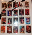 MICHAEL JORDAN LOT 20 LATE '80S MID '90S BASES AND INSERTS ALL NEAR MINT/ BETTER