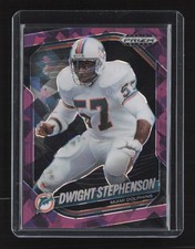 2025 Panini Prizm Black #82 Dwight Stephenson Prizms Purple Ice #/149