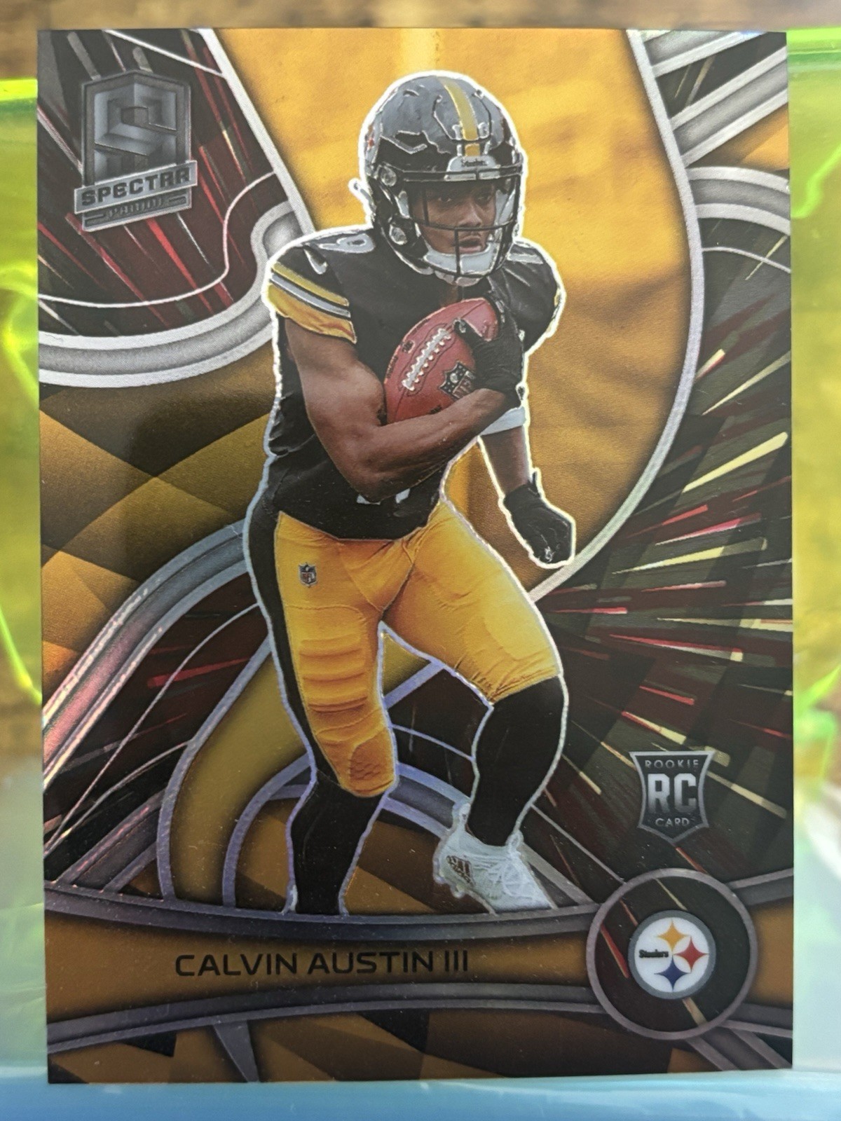 2022 Panini Spectra - Rookies Calvin Austin III #176 Hyper Prizm /75 (RC)