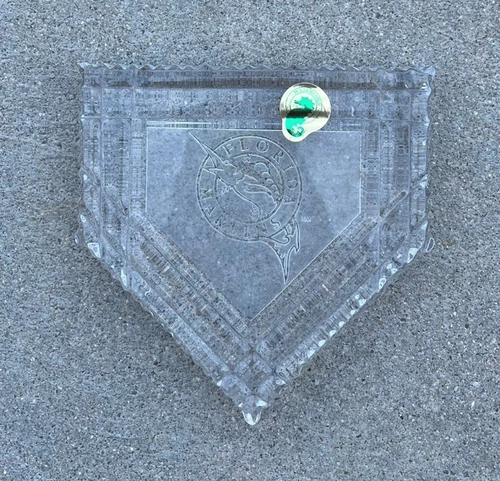 Waterford Crystal Vintage NBL Florida Marlins Home Plate Paperweight
