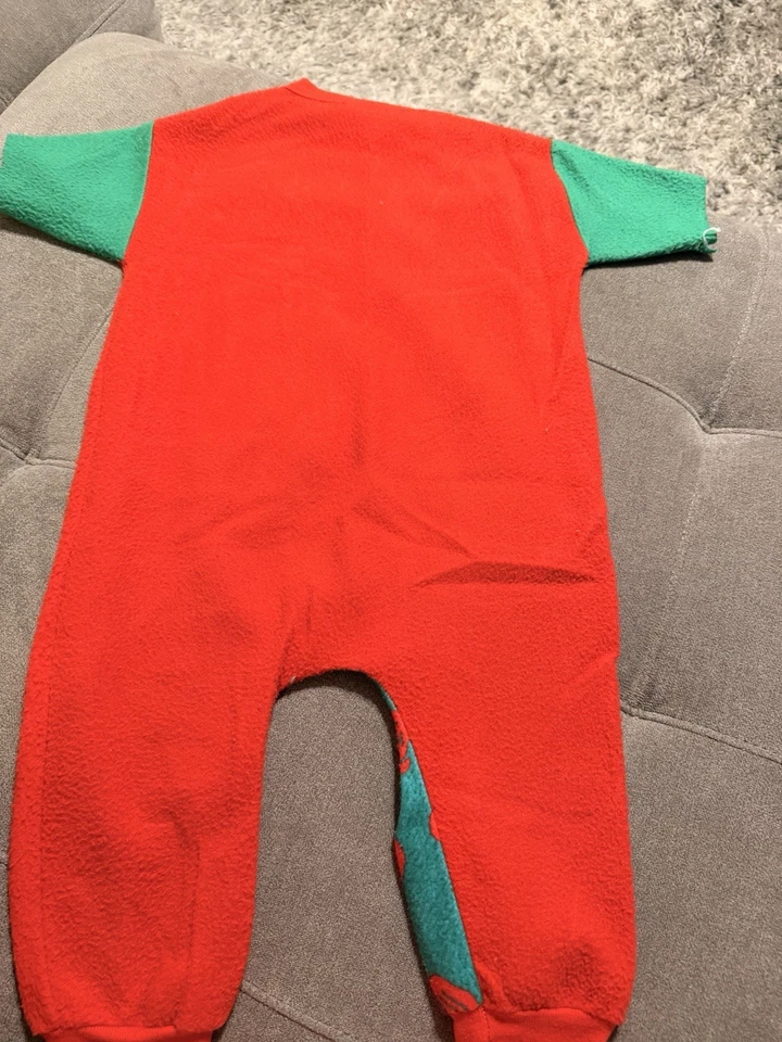 Vintage Disney Winnie The Pooh Christmas One Piece Sleeper Size 3 Read - Image 2 of 4