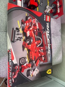 Lego 8375 Ferrari F1 Pit Set & instructions almost complete - read description