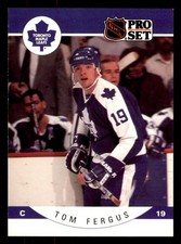  279 Tom Fergus 19 Maple Leafs 1990 Pro Set Hockey Sports Trading Card CC
