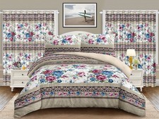 Super Soft Borrego Comforter 5 Pcs Set Cal King