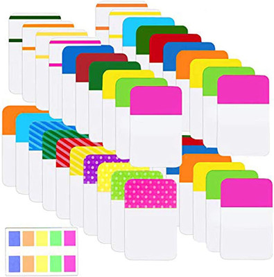 900 Pieces Tabs Sticky Index Tabs,Writable and Repositionable File Tabs Flags Co