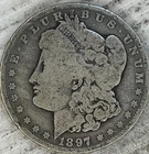 1897O Morgan Silver Dollar Uncertified Circulated Condition