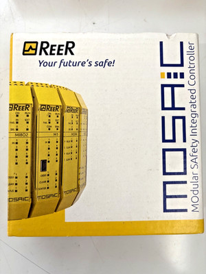 1PCS NEW REER 1100391 MOS8 MOSAIC Digital Output  I/O Safety Relay Module RV1