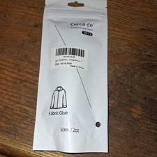 NEW Cerca De Fabric Glue Liquid Stitch Fabric Adhesive 60Ml 2oz tube clear 9873