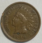 1906 Indian Head Cent Penny (env511)