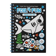 Foil Art Craft Kit for Kids Ages 4-8, 16 Foil  16 Coloring Pages, Travel