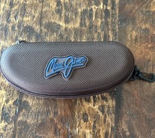 Maui Jim Brown Sunglasses Case Zip Around Clip Hard Protective Case ONLY