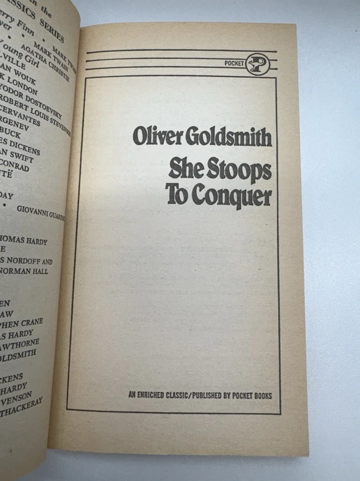 SHE STOOPS TO CONQUER by Oliver Goldsmith (Enriched Classics) 2nd Print - Image 4 of 4