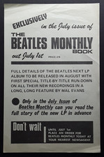 Beatles July 1969 Monthly Book Promotional Flyer Mal Evans Abbey Road LP Story