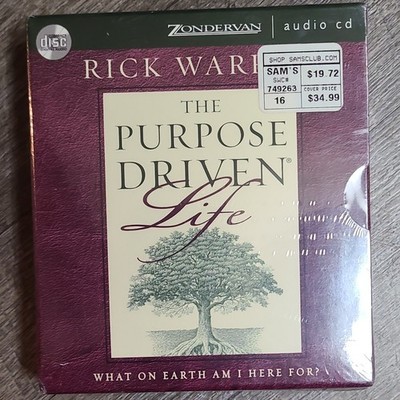 The Purpose Driven Life by Rick Warren Unabridged 9hr Box Set Audio CD Zondervan