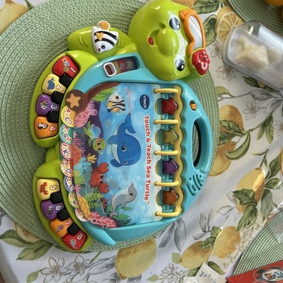 vTech Touch and Teach Sea Turtle Interactive Learning Book Electronic Toy