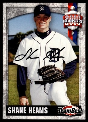 2000 Team Best Rookies SHANE HEAMS Detroit Tigers RC AUTO NM
