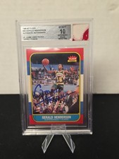 1986-87 Fleer - Gerald Henderson #45 Jersey Fusion GU Patch BGS 10 🔥💎